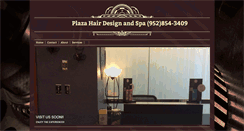 Desktop Screenshot of plazahairdesignandspa.com