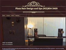 Tablet Screenshot of plazahairdesignandspa.com